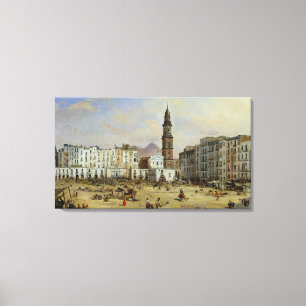 Piazza Mazaniello, Naples Canvas Print