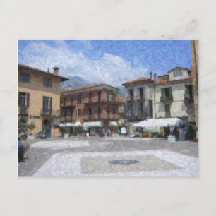 Piazza, Menaggio, Italie Carte postale