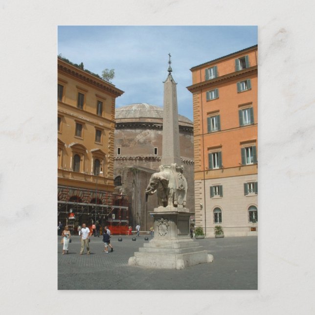 Piazza Minerva Postcard (Front)