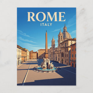 Piazza Navona Italy Postcard