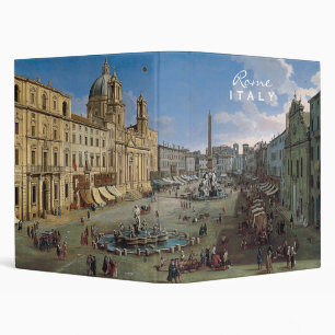 Piazza Navona, Rome art binders