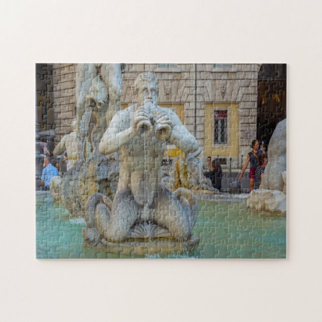 Piazza Navona  Rome Italy . Jigsaw Puzzle (Horizontal)