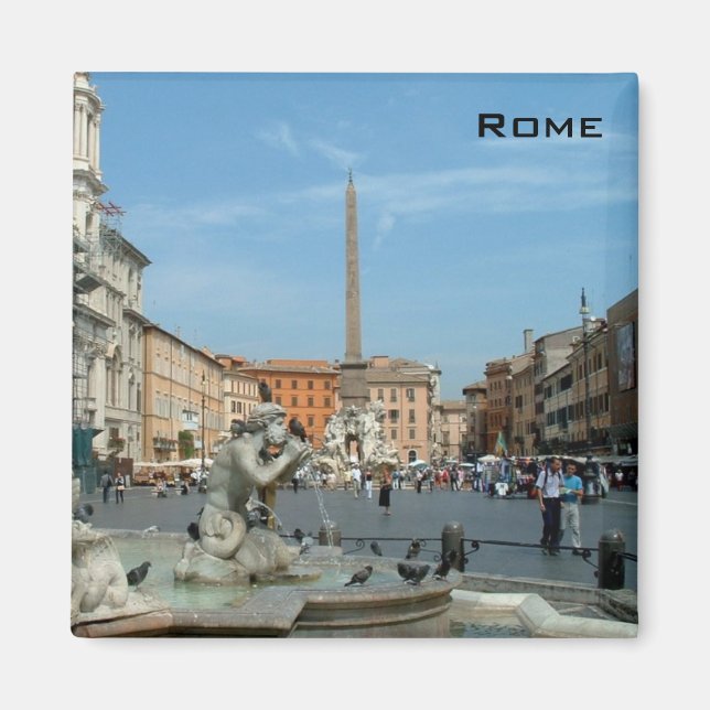 Piazza Navona - Rome Magnet (Front)