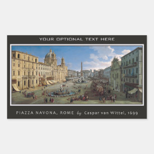 Piazza Navona, Rome stickers d'art personnalisé