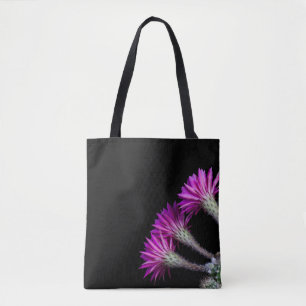 Piazza pink cactus blooms from all around tote bag