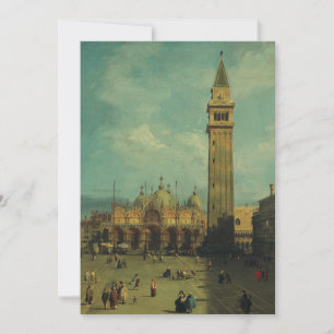 Piazza San Marco by Canaletto Invitation