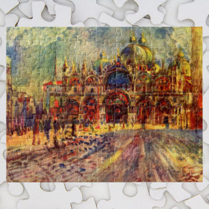 Piazza San Marco, Venice by Pierre Renoir Jigsaw Puzzle