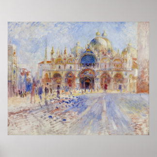 Piazza San Marco Venice by Renoir, Large Poster