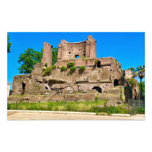 Piazza Vittorio Emanuele II Ruins - Rome, Italy Photo Print