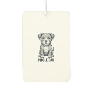 Pibble Dad Vintage Engraving Dog Shirt Design_1 Air Freshener
