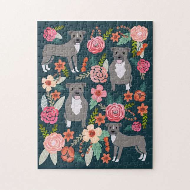 Pibulls Dog Puzzle (Vertical)