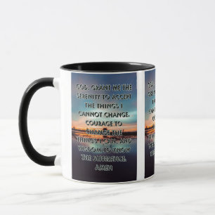 Pic De Prière De Sérénité Fondée Sur La Foi Mug À 