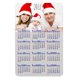 Pic famille 2017 Mini Réfrigérateur Magnet Calendr