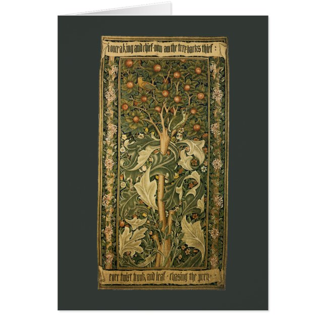 Pic vert par William Morris, Art textile vintage (Devant)