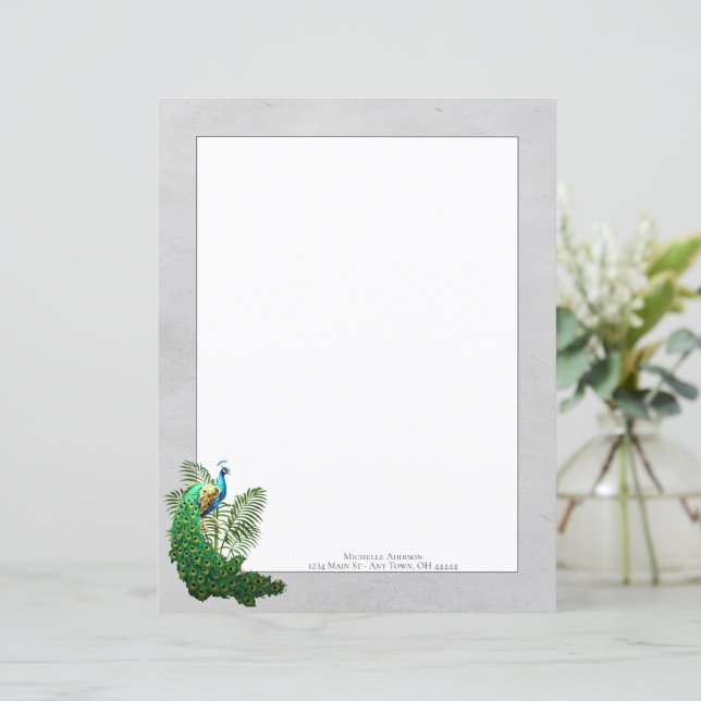 Pic Vibrant | Feuille de papier gris (Debout devant)