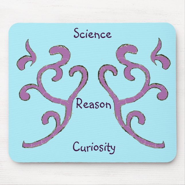 Pic your values Mat, Organic Pattern Mouse Pad (Front)