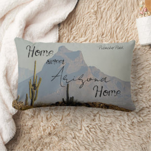 Picacho Peak Arizona Southwest Desert Mountain Lumbar Pillow