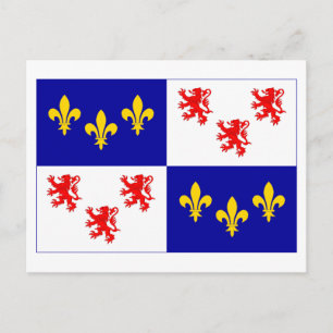 Picardie flag postcard