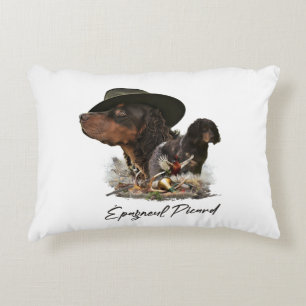 Picardy Spaniel , Hunting Season Accent Pillow