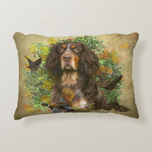 Picardy Spaniel , Hunting season Accent Pillow