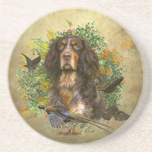 Picardy Spaniel , Hunting season Coaster