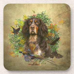 Picardy Spaniel , Hunting season Coaster