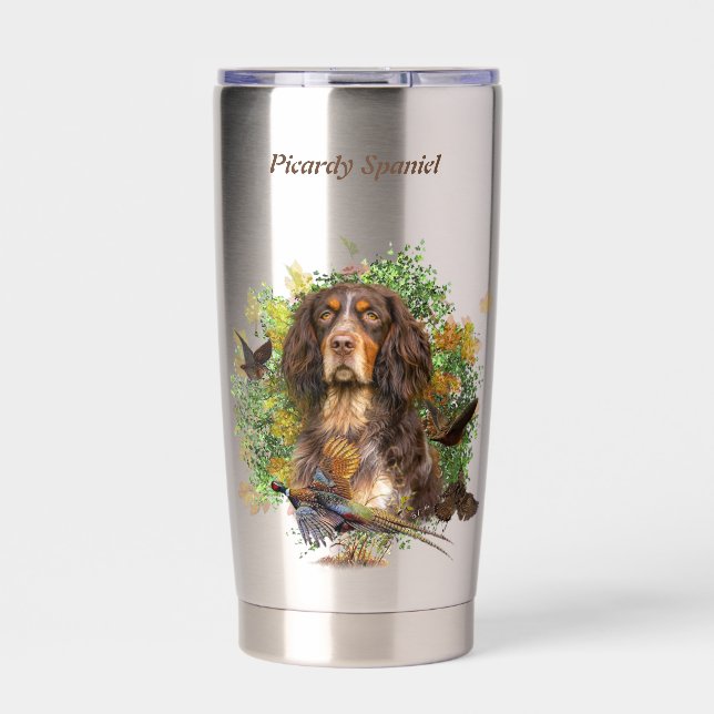 Picardy Spaniel  Insulated Tumbler (Front)
