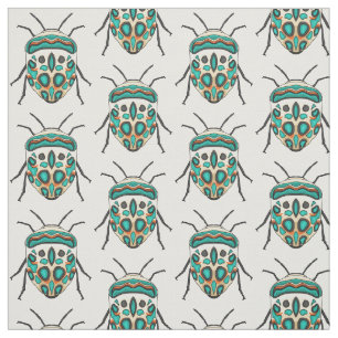 Picasso bug cartoon illustration  fabric