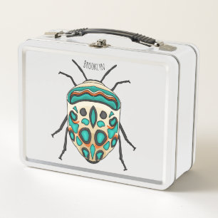 Picasso bug cartoon illustration metal lunch box