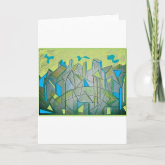 Picasso-inspired Greeting Card