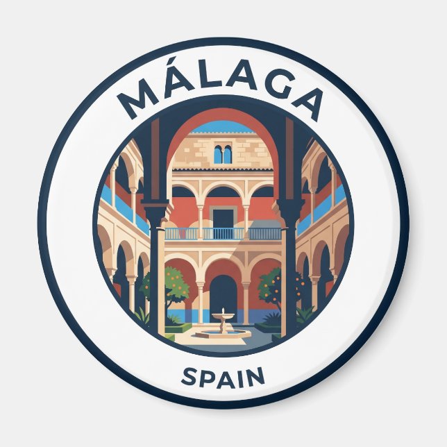 Picasso Museum, Málaga Spain Magnet (Front)