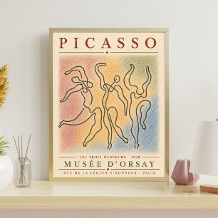 Picasso Poster Picasso Print Les Trois Danseur