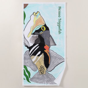 Picasso Triggerfish Beach Towel