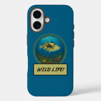 Picasso Triggerfish Ocean Blue iPhone 16 Case