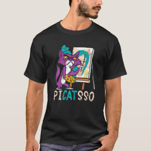 Picatsso Teacher Artist Painter Painting Cat Owner T-Shirt