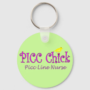 PICC Chick---PICC LINE Insertion NurseGifts Keychain