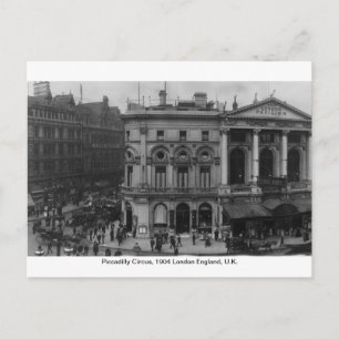 Piccadilly Circus London 1904, England U.K. Postcard