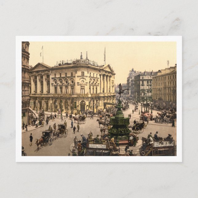 Piccadilly Circus, London, England Postcard (Front)