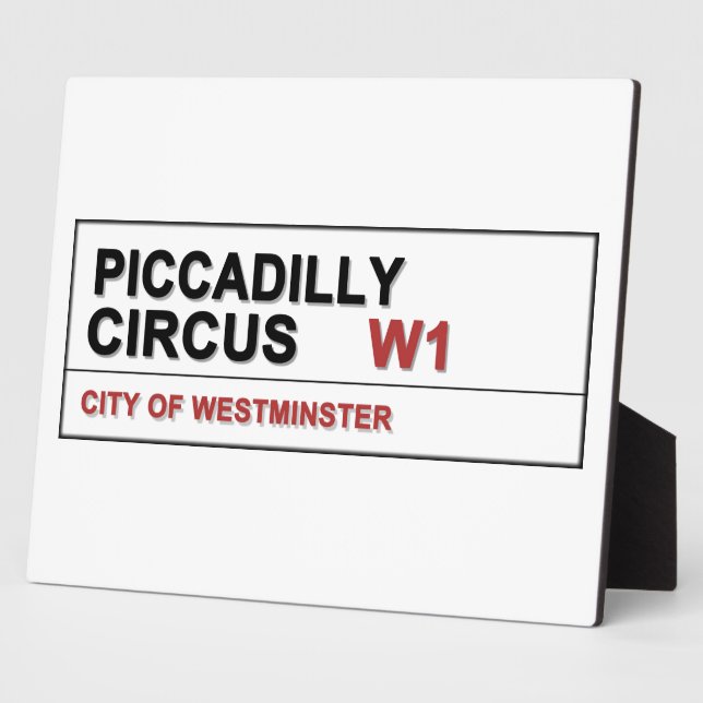 Piccadilly Circus London Plaque (Side)