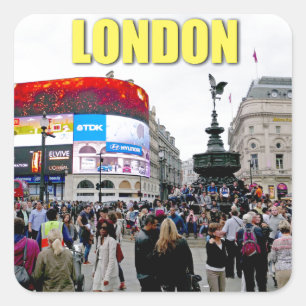 Piccadilly Circus - Pro photo Square Sticker