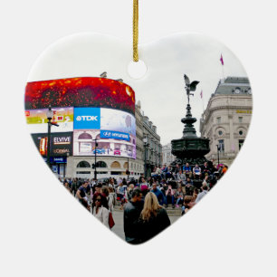 Piccadilly Circus - Professional photo Ceramic Ornament
