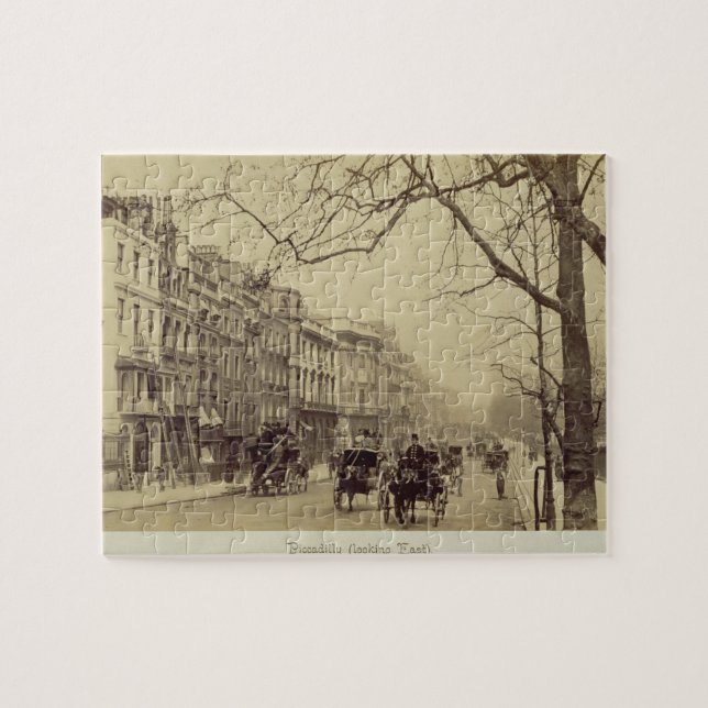 Piccadilly facing East, (sepia photo) Jigsaw Puzzle (Horizontal)
