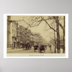 Piccadilly facing East, (sepia photo) Poster