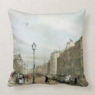 Piccadilly from the corner of Old Bond Street, fro Throw Pillow