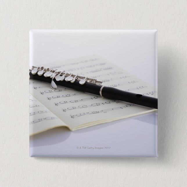 Piccolo 2 Inch Square Button (Front)