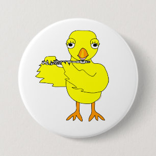 Piccolo Chick 3 Inch Round Button