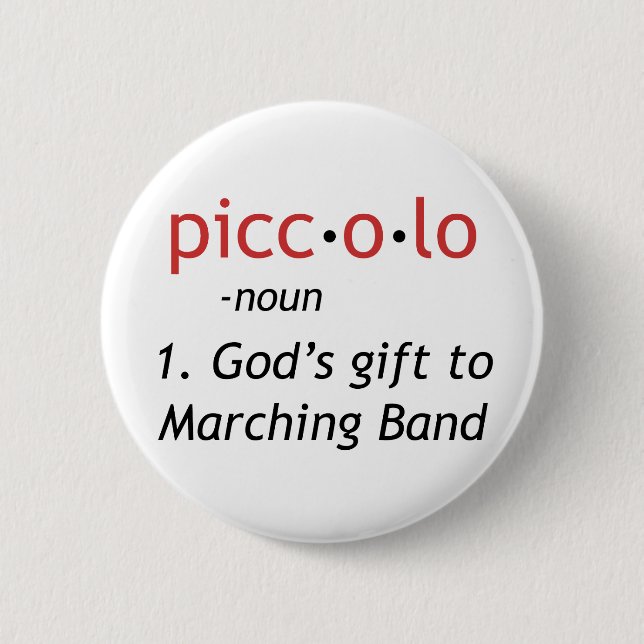 Piccolo Definition 2 Inch Round Button (Front)