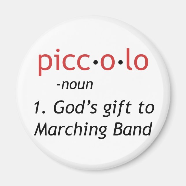Piccolo Definition Magnet (Front)