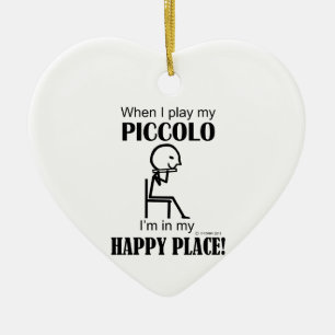 Piccolo Happy Place Ceramic Ornament
