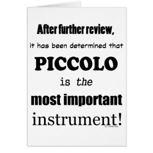 Piccolo Instrument le plus important